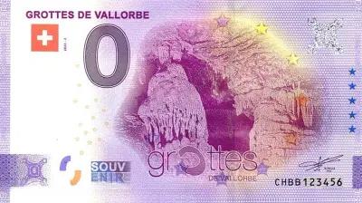 Billet 0€ GROTTES DE VALLORBE