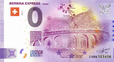 Billet 0€ BERNINA EXPRESSTIRANO FROM GLACIERS TO PALMS