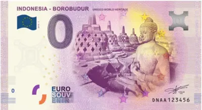 Billet 0€ INDONESIA - BOROBUDURWORLD HERITAGE