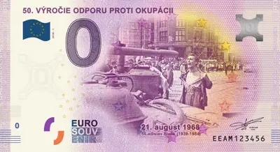 Billet 0€ 50. VÝROČIE ODPORU PROTI OKUPÁCII
