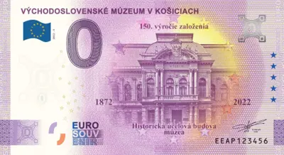 Billet 0€ VÝCHODOSLOVENSKÉ MÚZEUM V KOŠICIACH
