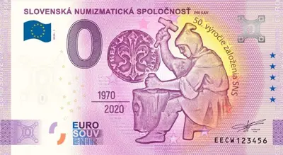 Billet 0€ SLOVENSKÁ NUMIZMATICKÁ SPOLOČNOSŤPRI SAV