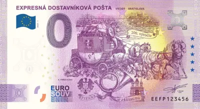 Billet 0€ EXPRESNÁ DOSTAVNÍKOVÁ POŠTAVIEDEN - BRATISLAVA