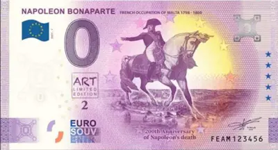Billet 0€ NAPOLEON BONAPARTEFRENCH OCCUPATION OF MALTA 1798-1800