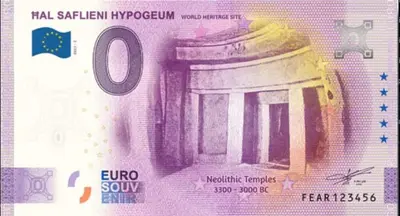 Billet 0€ ĦAL SAFLIENI HYPOGEUMWORLD HERITAGE SITE