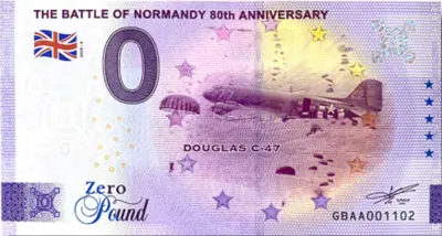 Billet 0€ THE BATTLE OF NORMANDY 80th ANNIVERSARY