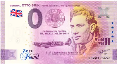 Billet 0€ GENERAL OTTO SMIKFIGHTER ACE IN THE RAF AND SQUADRON LEADER