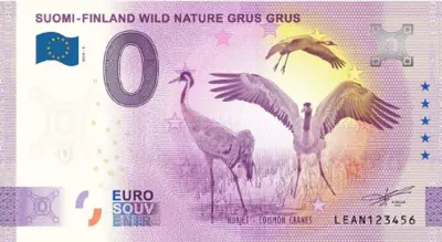 Billet 0€ SUOMI-FINLAND WILD NATURE GRUS GRUSKURJET - COMMON CRANES