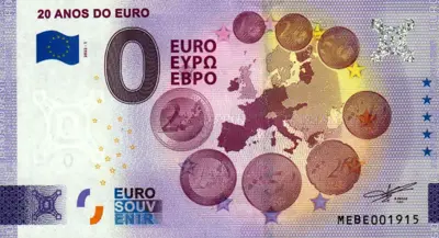 Billet 0€ 20 ANOS DO EURO