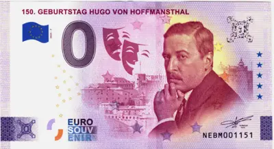 Billet 0€ 150. GEBURTSTAG HUGO VON HOFFMANSTHAL