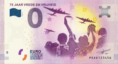 Billet 0€ 75 JAAR VREDE EN VRIJHEID