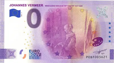 Billet 0€ JOHANNES VERMEERBRIEFLEZEND MEISJE BIJ HET VENSTER 1657-1659