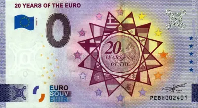 Billet 0€ 20 YEARS OF THE EURO