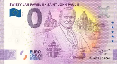 Billet 0€ ŚWIĘTY JAN PAWEŁ II – SAINT JOHN PAUL II