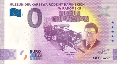 Billet 0€ MUZEUM DRUKARSTWA RODZINY KAMIŃSKICH W RADOMSKU