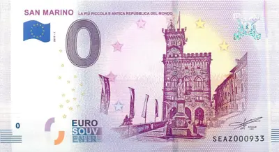 Billet 0€ SAN MARINOLA PIU PICCOLA E ANTICA REPUBBLICA DEL MONDO