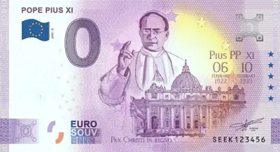 Billet 0€ POPE PIUS XI