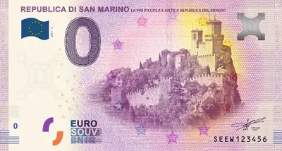 Billet 0€ REPUBLICA DI SAN MARINOLA PIU PICCOLA E ANTICA REPUBLICA DEL MUNDO
