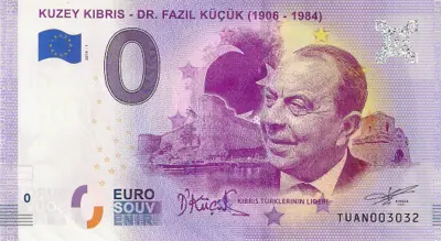 Billet 0€ KUZEY KIBRIS - DR. FAZIL KÜÇÜK (1906 - 1984)