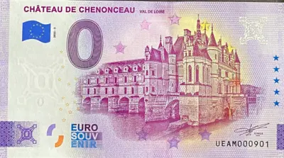 Billet 0€ CHÂTEAU DE CHENONCEAUVAL DE LOIRE