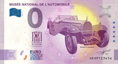 Billet 0€ MUSÉE NATIONAL DE L'AUTOMOBILE BUGATTI ESDERS