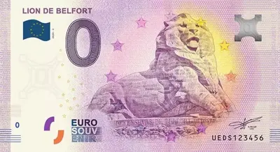 Billet 0€ LION DE BELFORT - AUGUSTE BARTHOLDI