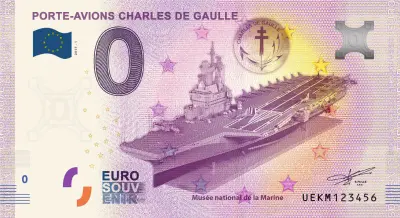 Billet 0€ PORTE-AVIONS CHARLES DE GAULLEMUSEE NATIONALE DE LA MARINE