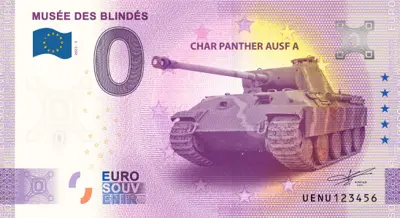 Billet 0€ MUSÉE DES BLINDÉS - CHAR PANTHER AUSF. A
