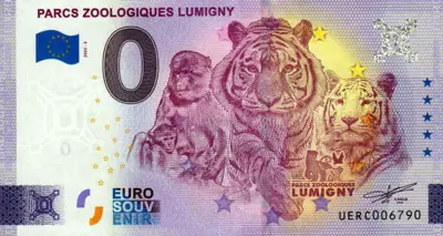 Billet 0€ PARCS ZOOLOGIQUES LUMIGNY