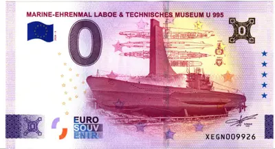 Billet 0€ MARINE-EHRENMAL LABOE & TECHNISCHES MUSEUM U 995