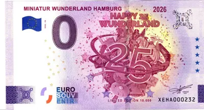 Billet 0€ MINIATUR WUNDERLAND HAMBURG 2026