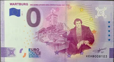 Billet 0€ WARTBURG500 JAHRE LUTHERS BIBELÜBERSETZUNG 1521-1522
