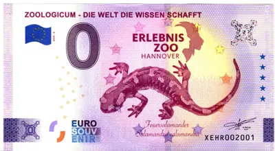 Billet 0€ ZOOLOGICUM - DIE WELT DIE WISSEN SCHAFFTERLEBNIS ZOO HANNOVER Feuersalamander salamandra salamandra