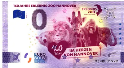 Billet 0€ 160 JAHRE ERLEBNIS ZOO HANNOVER160 JAHRE IM HERZEN VON HANNOVER