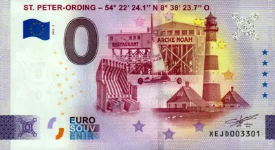 Billet 0€ ST. PETER-ORDING - 54° 22' 24.1" N 8° 38' 23.7" O