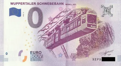 Billet 0€ WUPPERTALER SCHWEBEBAHNMODELL 1972