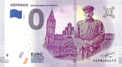 Billet 0€ KÖPENICKDER HAUPTMANN VON KÖPENICK