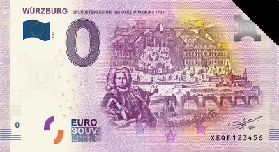 Billet 0€ WÜRZBURG300 JAHRE GRUNDSTEINLEGUNG RESIDENZ WÜRZBURG