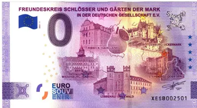 Billet 0€ FREUNDESKREIS SCHLÖSSER UND GÄRTEN DER MARKIN DER DEUTSCHEN GESELLSCHAFT E.V.
