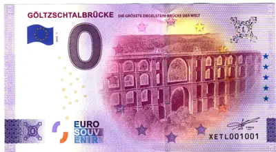Billet 0€ GÖLTZSCHTALBRÜCKEDIE GRÖßTE ZIEGELSTEIN-BRÜCKE DER WELT