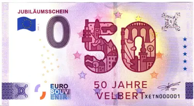 Billet 0€ JUBILÄUMSSCHEIN50 JAHRE VELBERT
