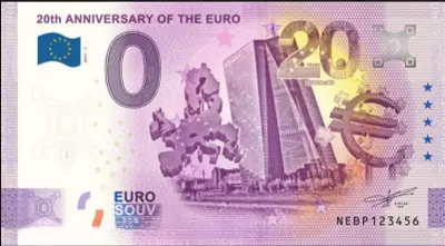 Billet 0€ 20 YEARS OF THE EURO