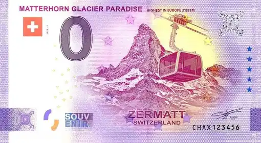 Billet 0€ MATTERHORN GLACIER PARADISE HIGHEST IN EUROPE 3'883M