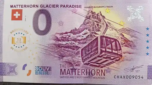 Billet 0€ MATTERHORN GLACIER PARADISE HIGHEST IN EUROPE 3'883M