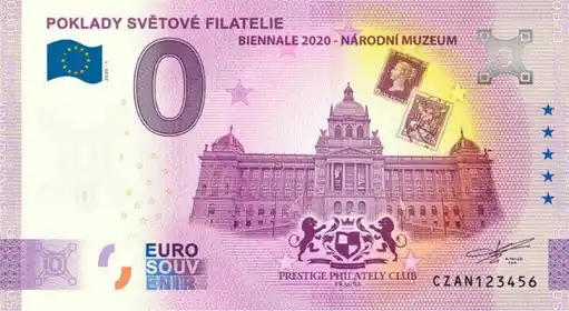 Billet 0€ POKLADY SVĚTOVÉ FILATELIE BIENNALE 2020 - NÁRODNÍ MUZEUM