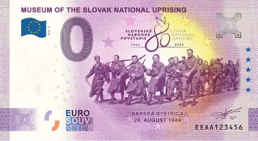 Billet 0€ MUSEUM OF THE SLOVAK NATIONAL UPRISING BANSKÁ BYSTRICA 29. AUGUST 1944