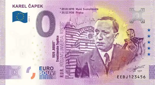Billet 0€ KAREL CAPEK 1920