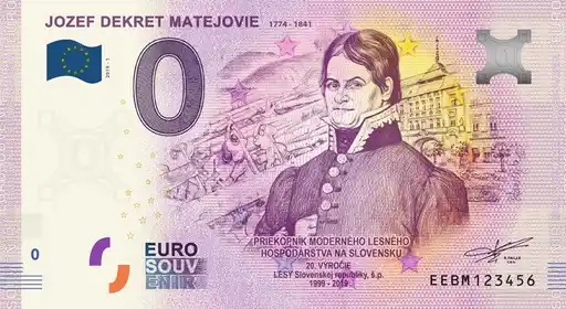 Billet 0€ JOZEF DEKRET MATEJOVIE 1774-1841