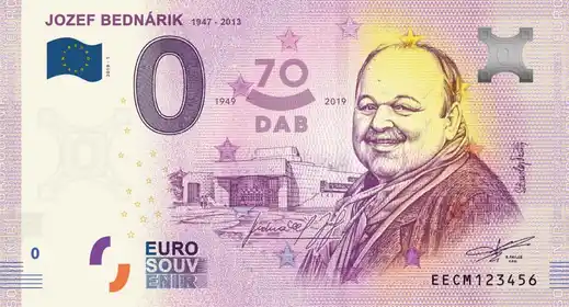 Billet 0€ JOZEF BEDNÁRIK 1947-2013