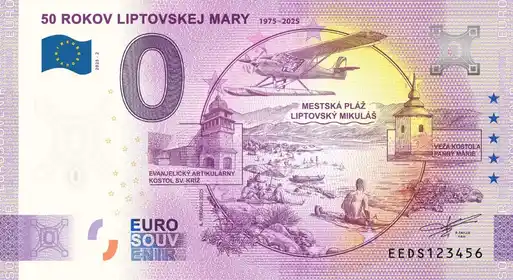 Billet 0€ 50 ROKOV LIPTOVSKEJ MARY 1975-2025